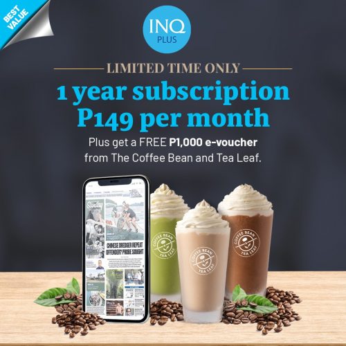 Inquirer Plus and CBTL Promo